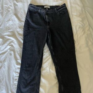 Abercrombie Black Straight Leg Jeans Curve Love
